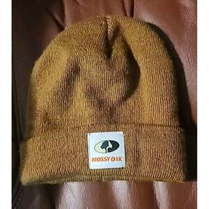 Mossy Oak Knit Hat Beanie Youth One Size‎ Camel Tan
